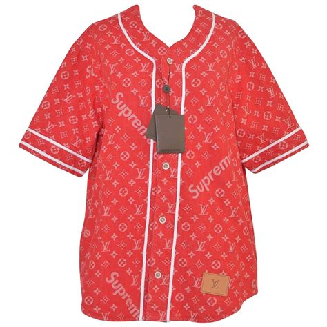 supreme louis vuitton baseball jersey